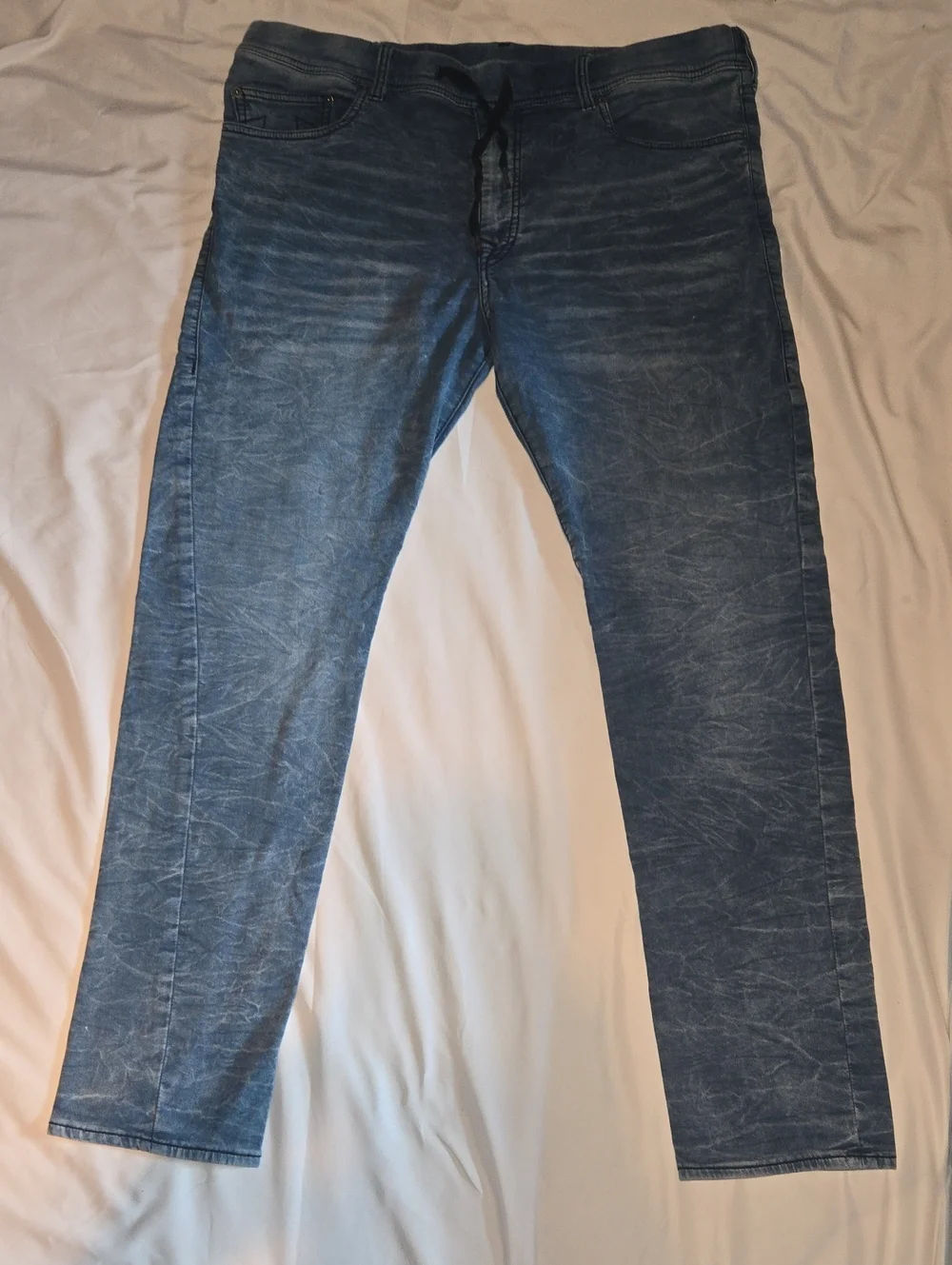True Religion Slim Straight Washed Blue Jeans